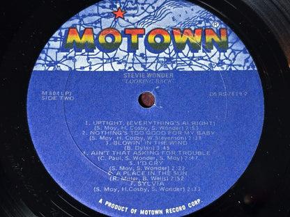 Stevie Wonder Looking Back 3LP Motown 1977 triple LP in gatefold