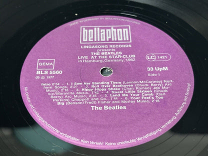 Rare The Beatles Live! At The Star-Club In Hamburg Germany 1962 BLS 5560