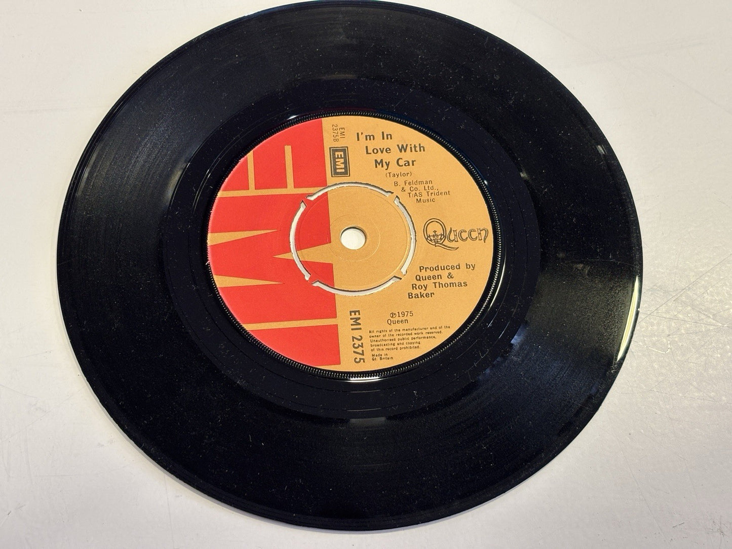 Queen Bohemian Rhapsody 1975 UK 1st Press 7" Vinyl Single Record EMI 2375