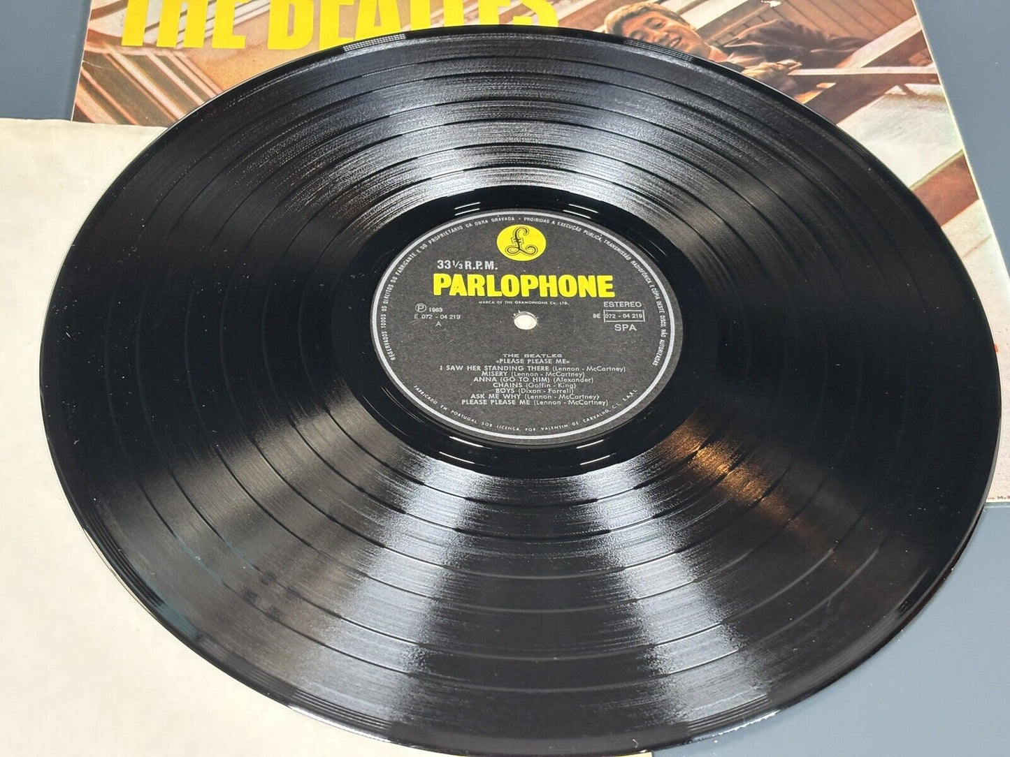 The Beatles. Please, Please Me Stereo Rare First Pressing Portugal