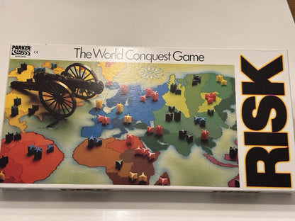 Risk Board Game  Parker  World Conquest Game  Vintage  1985  Complete