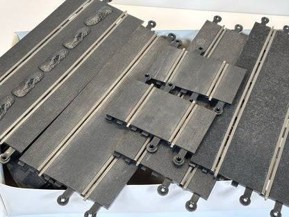 Vintage Scalextric Track 23x  Pieces including hazard track parts