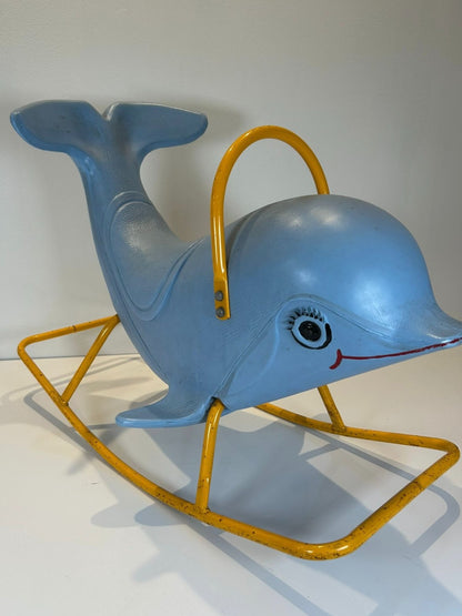 Vintage Raleigh Rocking Dolphin Toy Great Shop Display Prop 1970s