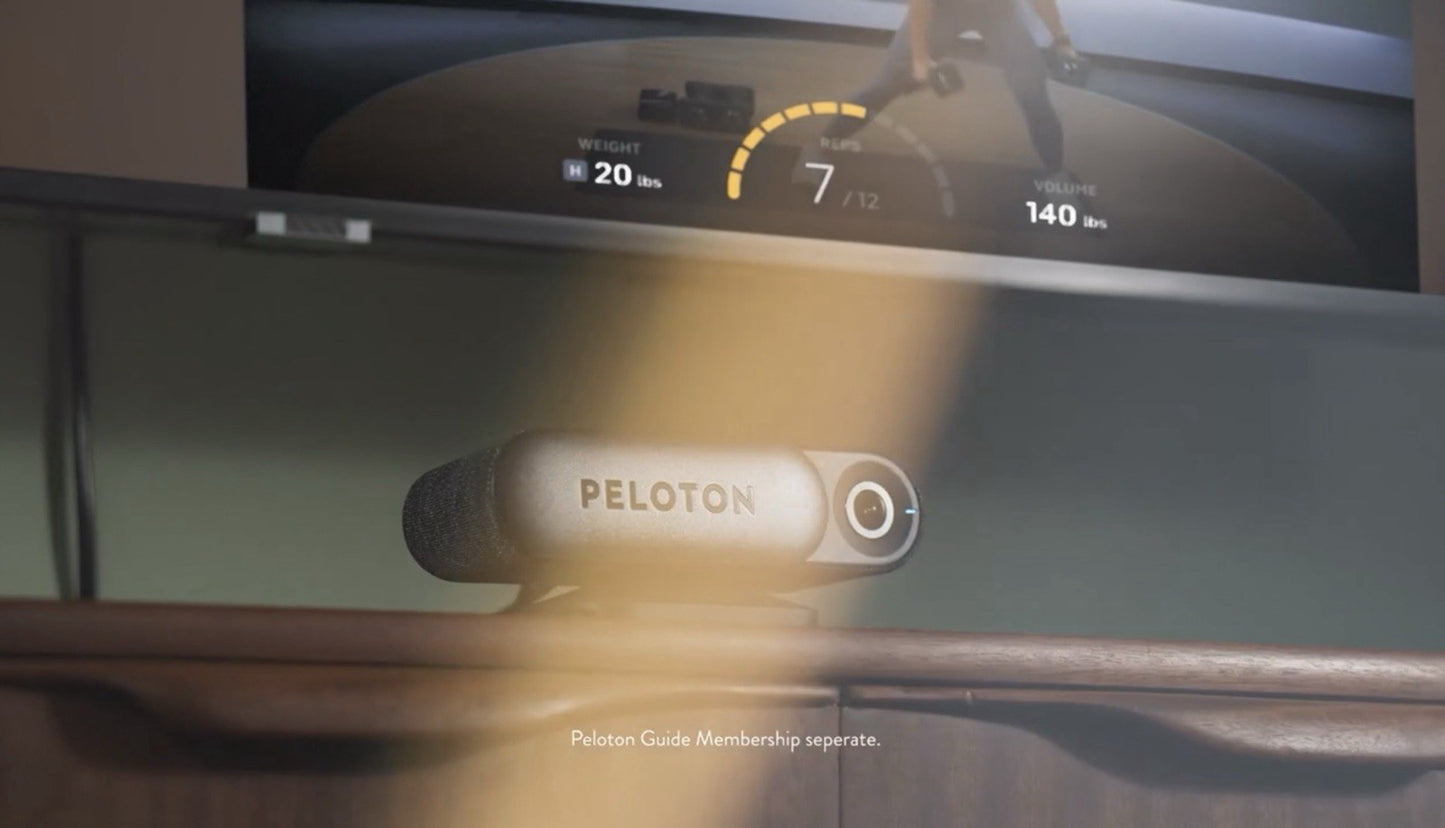 Peloton Guide Strength Training Device, Built-In Camera Technology, Rep Tracking