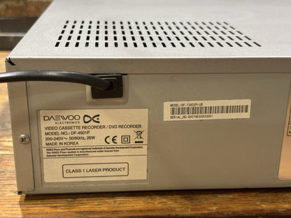 Daewoo DF-4501P DVD VCR VHS Transfer Combo 6-Head Nicam Hi-Fi With Remote