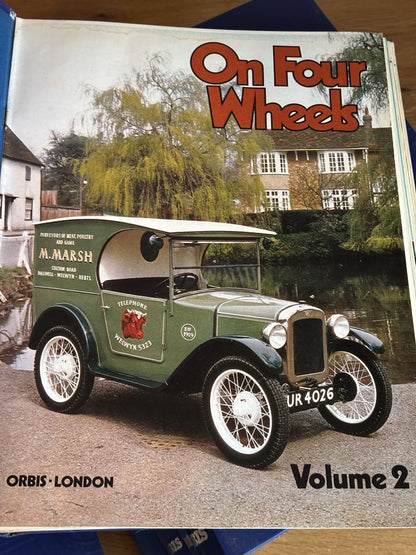 On Four Wheels Vintage Magazine 9x Binders