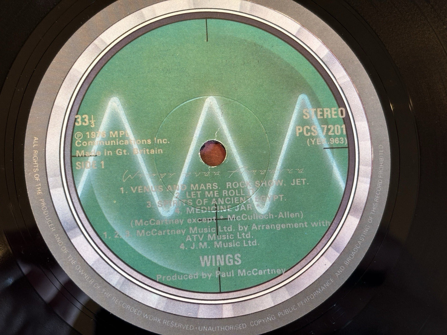 Paul McCartney & Wings Wings Over America Vinyl UK 1976 1st Press 3 LP & Poster