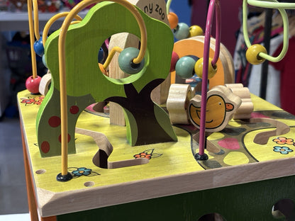 Wooden Activity Cube Zany Zoo Assortment Animals Alphabet Toddler Toy