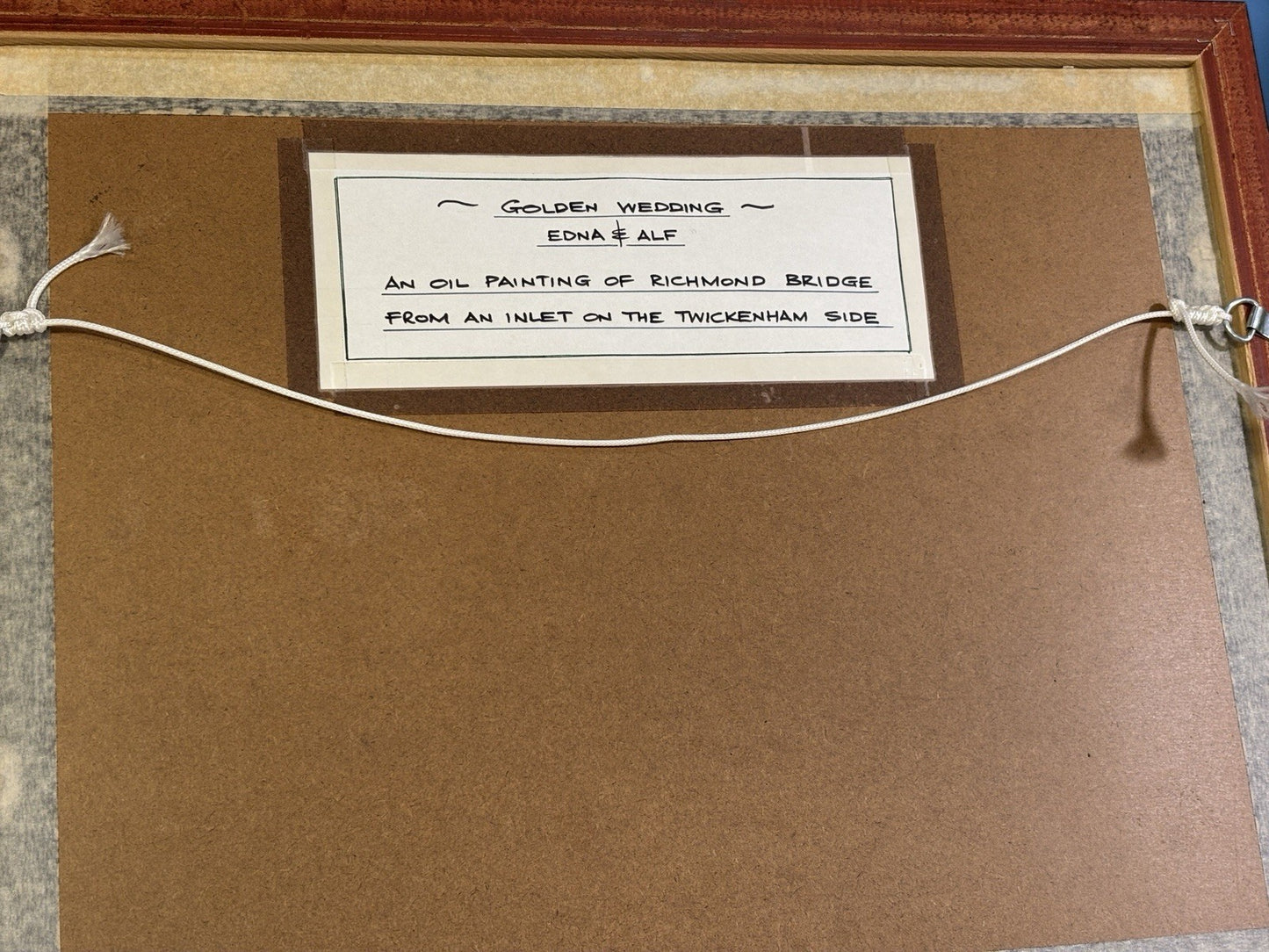 Richmond Bridge Oil Painting- Signed Mew 99