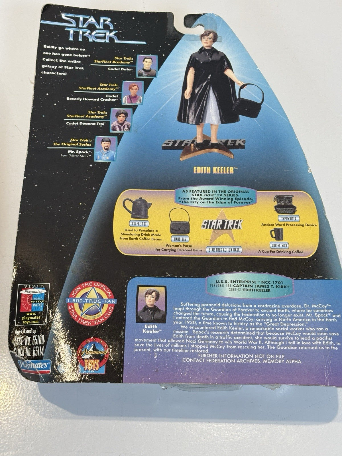 Playmates Star Trek 3.75" Sisko as a Klingon and Edith Keeler Action Figure