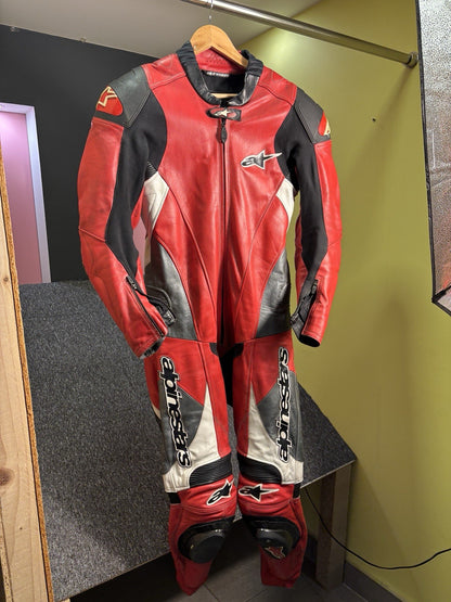 Alpinestars One Piece Leather Suit Size 42 (EUR 52)