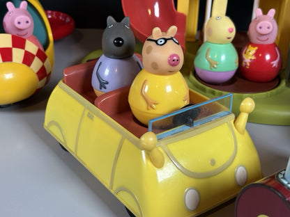 Peppa Pig Weebles Bundle. Car Playhouse Train Plane & 11x Weebles