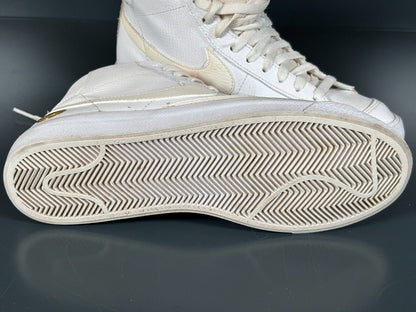Nike Blazer Mid '77 White Sail Gold Pink Trainers Size UK 6 US 8.5