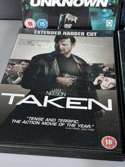 Liam Neeson 7x DVD/Blu-Ray Bundle Action Pack