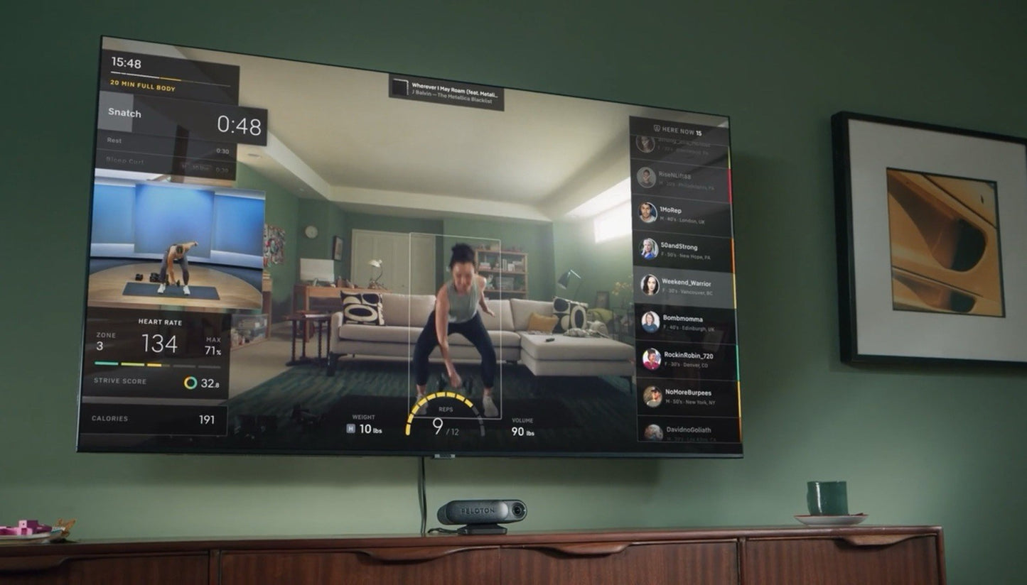 Peloton Guide Strength Training Device, Built-In Camera Technology, Rep Tracking