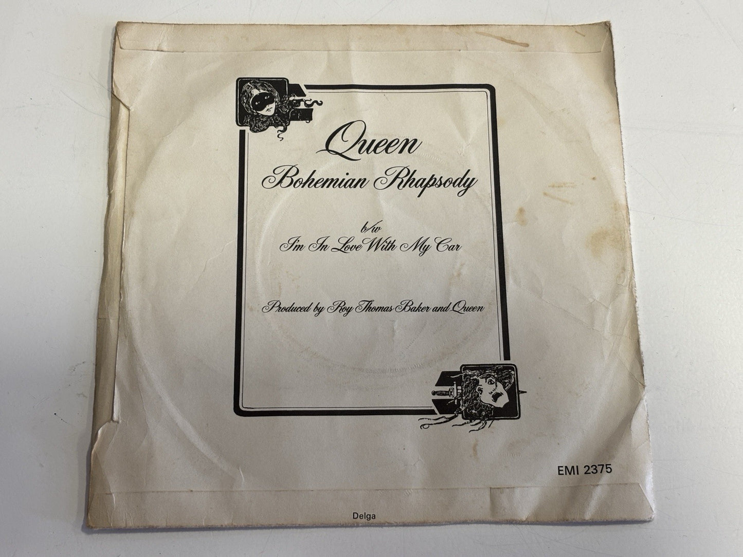 Queen Bohemian Rhapsody 1975 UK 1st Press 7" Vinyl Single Record EMI 2375