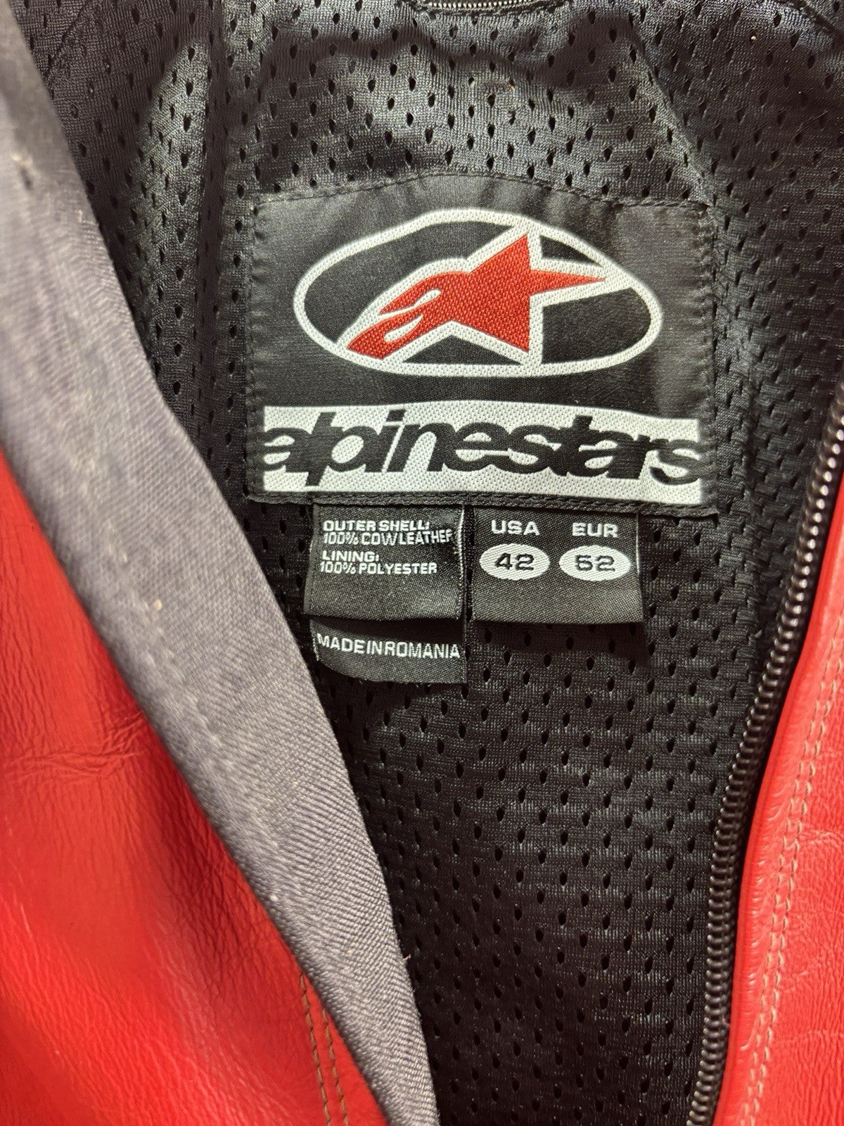 Alpinestars One Piece Leather Suit Size 42 (EUR 52)