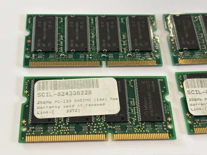 4x 256MB PC133 133MHz CL3 SDRAM Infineon x2 & MTBL x2