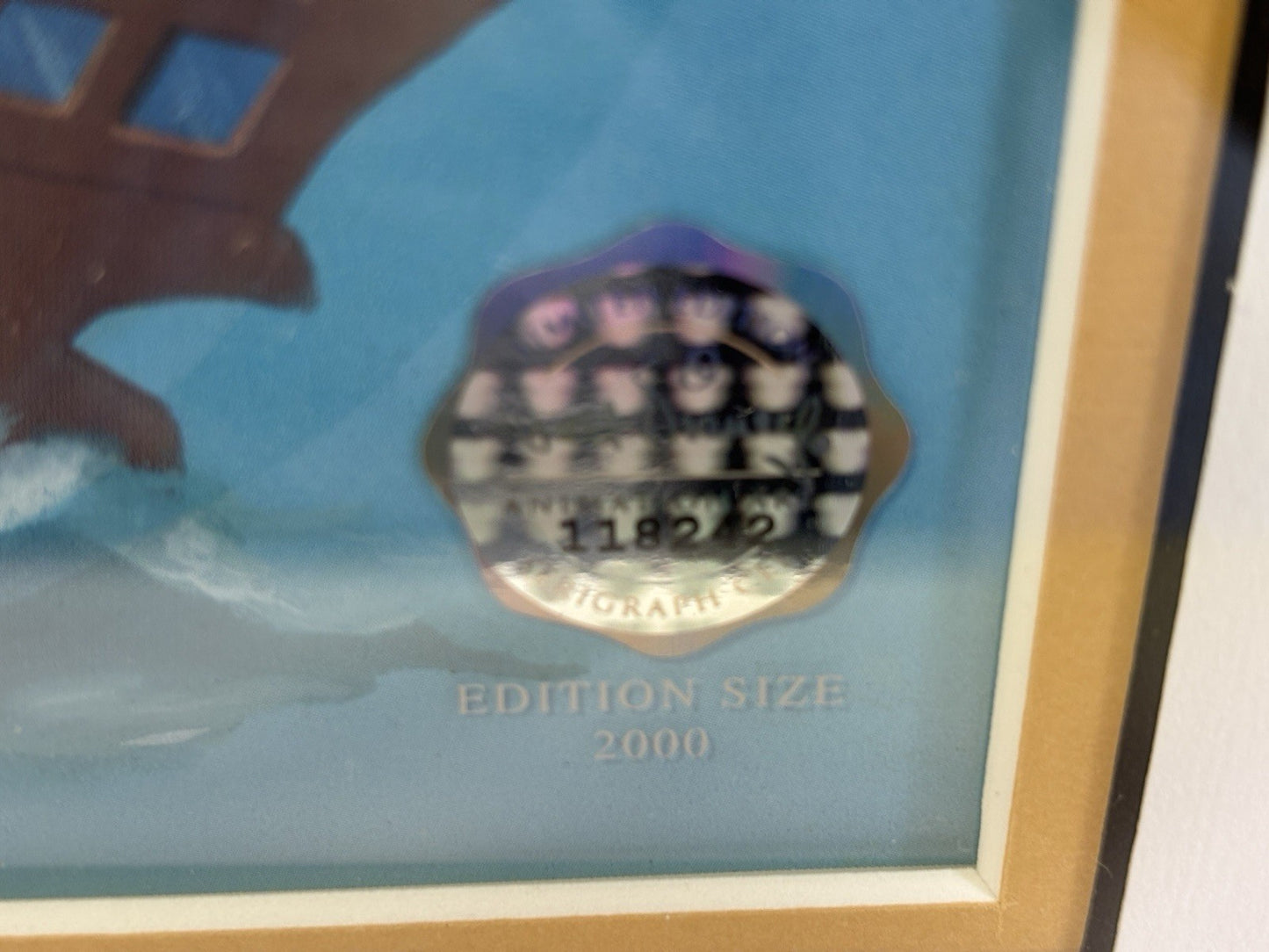Disney LE 2000 "MILLENIUM MILESTONES" SERICEL A w/COA Art Print