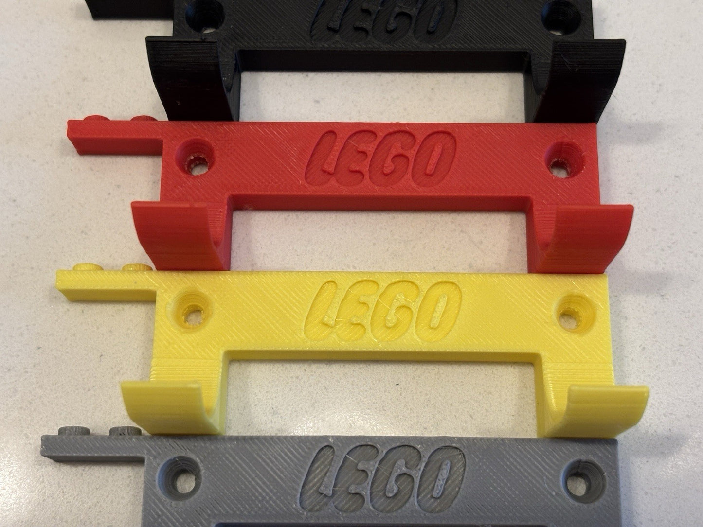 4x Lego Speed Champions & Mini Figure Wall Mount Display Bracket (Colour Options)