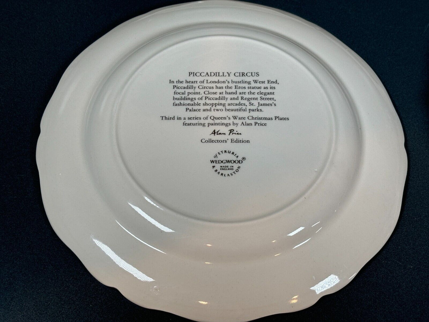Wedgewood Queensware Christmas Plate Set Of 4 Alan Price 1, 2, 3 & 4 In Set