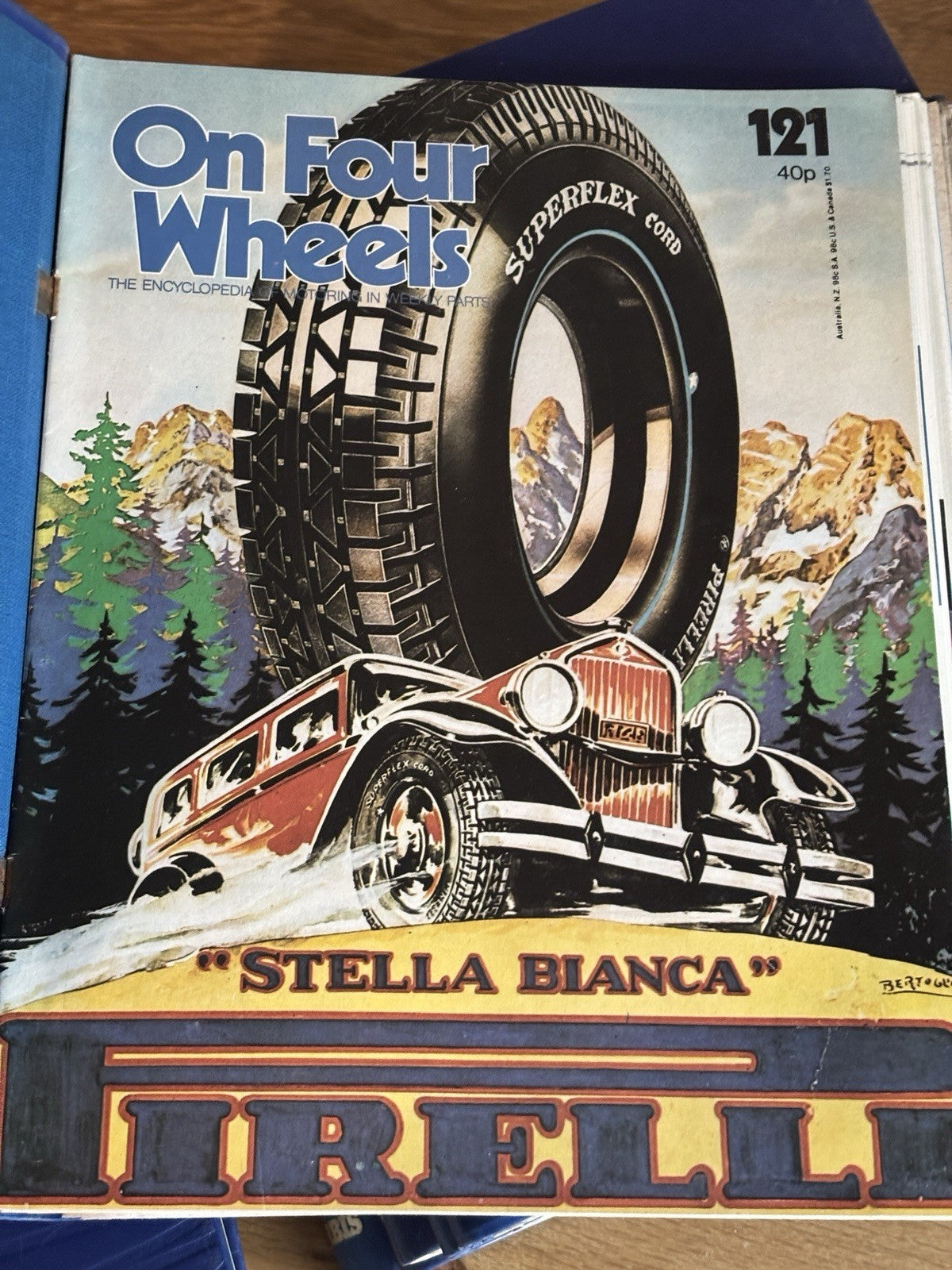 On Four Wheels Vintage Magazine 9x Binders