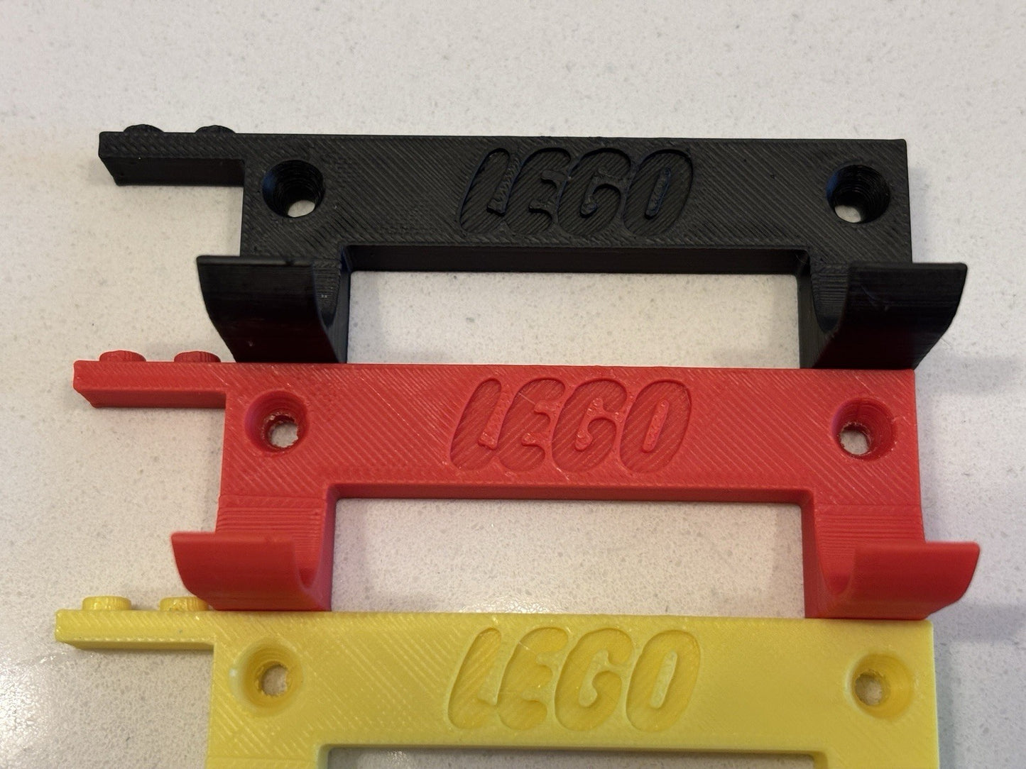 4x Lego Speed Champions & Mini Figure Wall Mount Display Bracket (Colour Options)