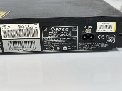 Pioneer DV-360 DVD Player Region 2 Vintage Slim Used Working CD MP3