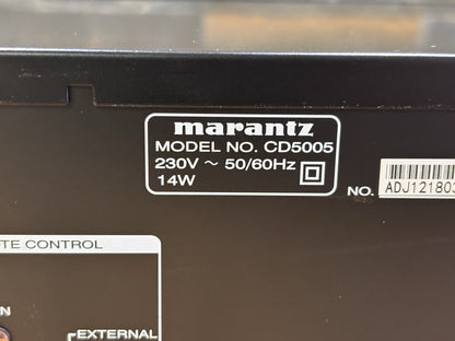 Marantz CD5005 CD Player Black With Remote Control