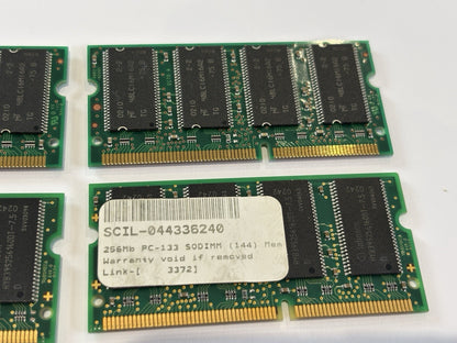 4x 256MB PC133 133MHz CL3 SDRAM Infineon x2 & MTBL x2