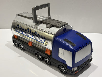 Vintage Micro Machines Super Stunt City Tanker Truck Carry Playset 2001