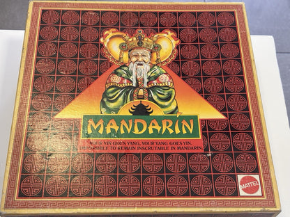 Mattel Mandarin Board Game 1990 Complete Used Once