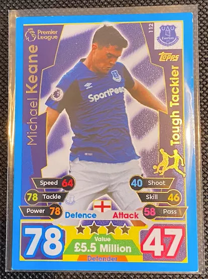 Match Attax Michael Keane 17-18 Number 112 Vintage