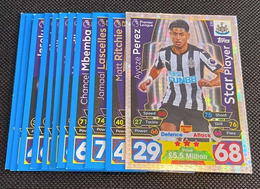 Match Attax Topps Newcastle 11x Cards 2017/18 - No Duplicates